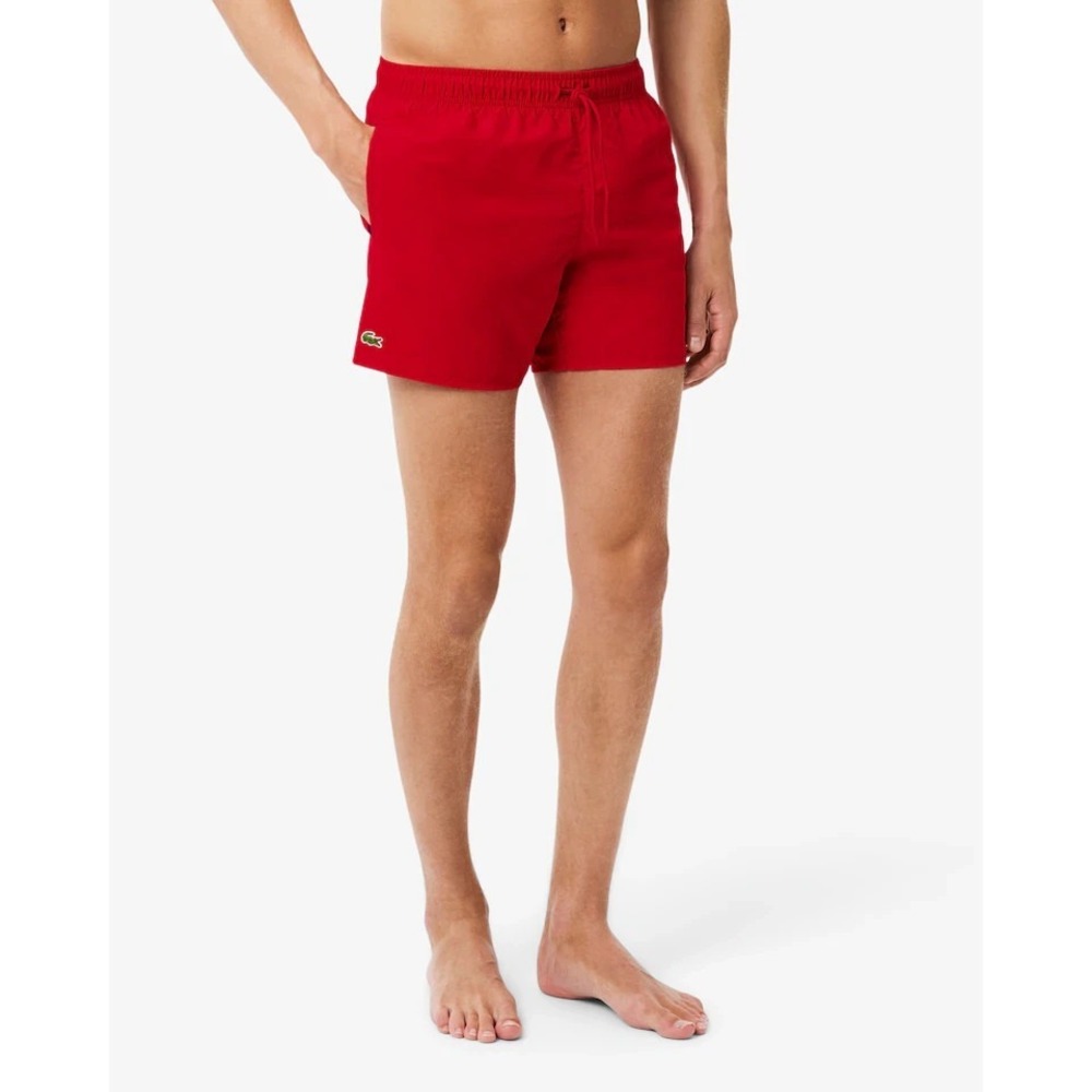Lacoste Red Quick Dry‎ Swim Trunks Size Medium